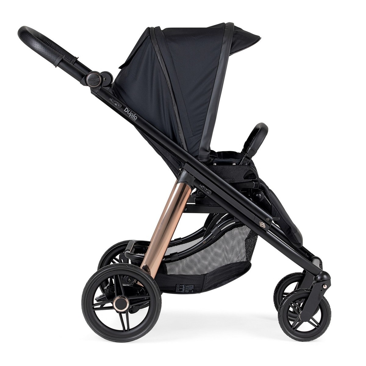 Carrinho de Gémeos Dupla Compact KO330 Chassi Misto Bébécar Preto-5