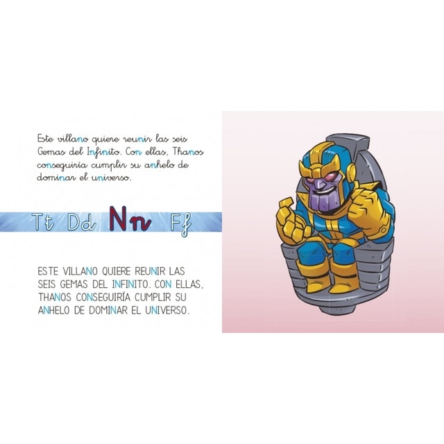 Los Vengadores. Aprende las letras. (Leo con Marvel - Nivel 1 Plus): a,e,i,o,u / t,d,n,f (Tapa blanda) 2
