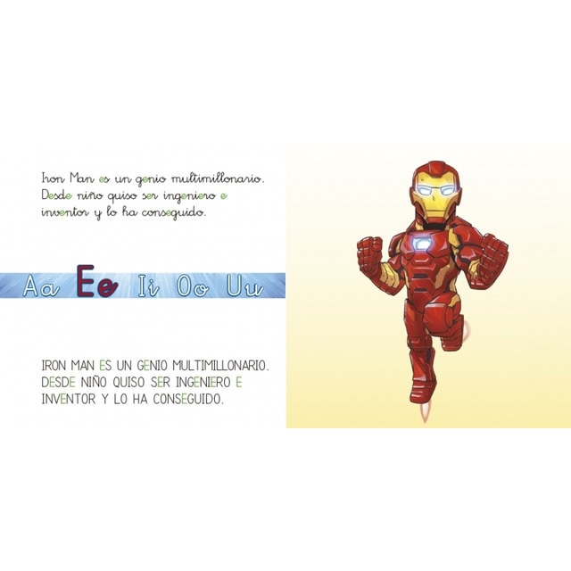 Los Vengadores. Aprende las letras. (Leo con Marvel - Nivel 1 Plus): a,e,i,o,u / t,d,n,f (Tapa blanda) 6