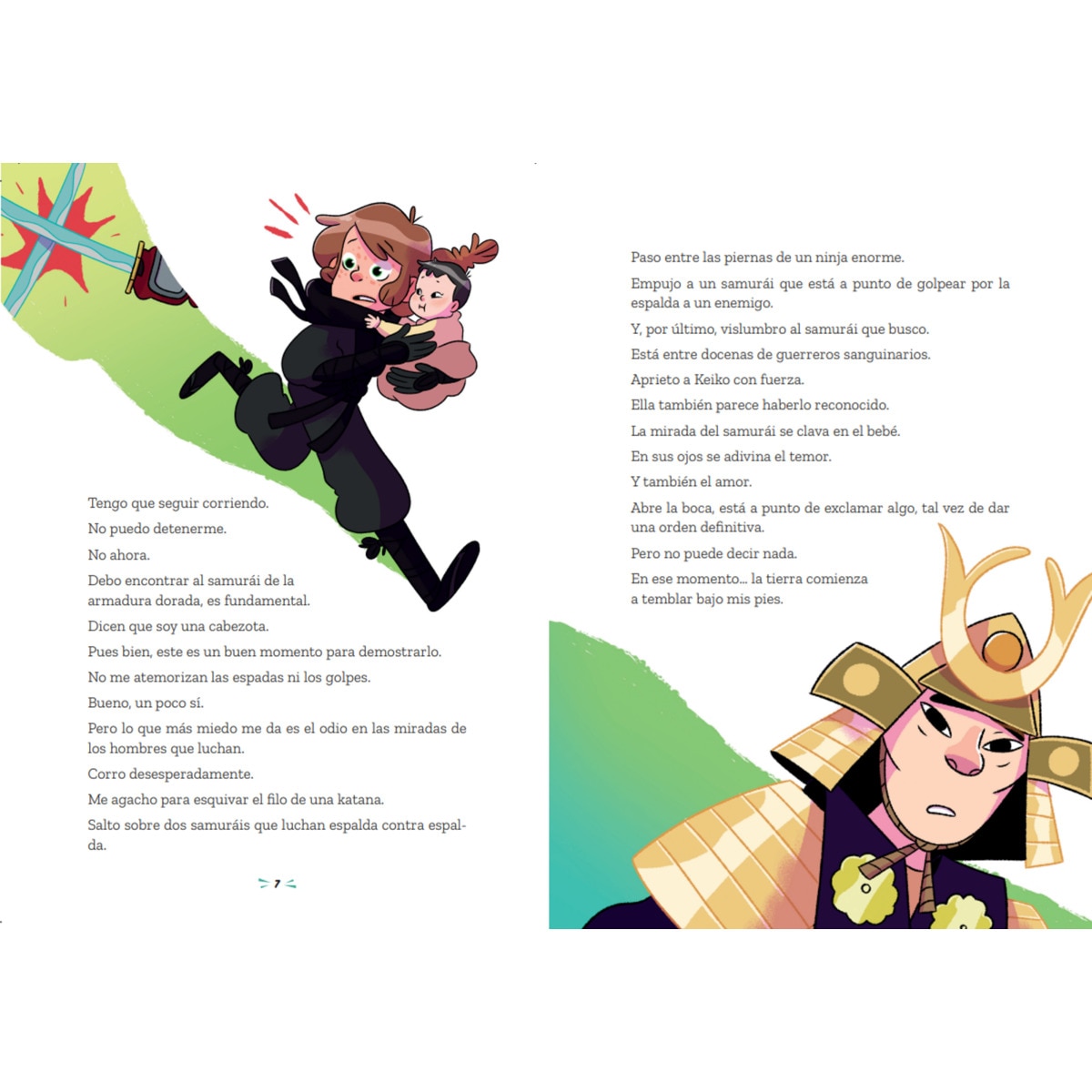 Las Princesas Rebeldes 3. El misterio de los ninjas de la Media Luna: Ilustrado por Lourdes Navarro  (Tapa blanda) 2