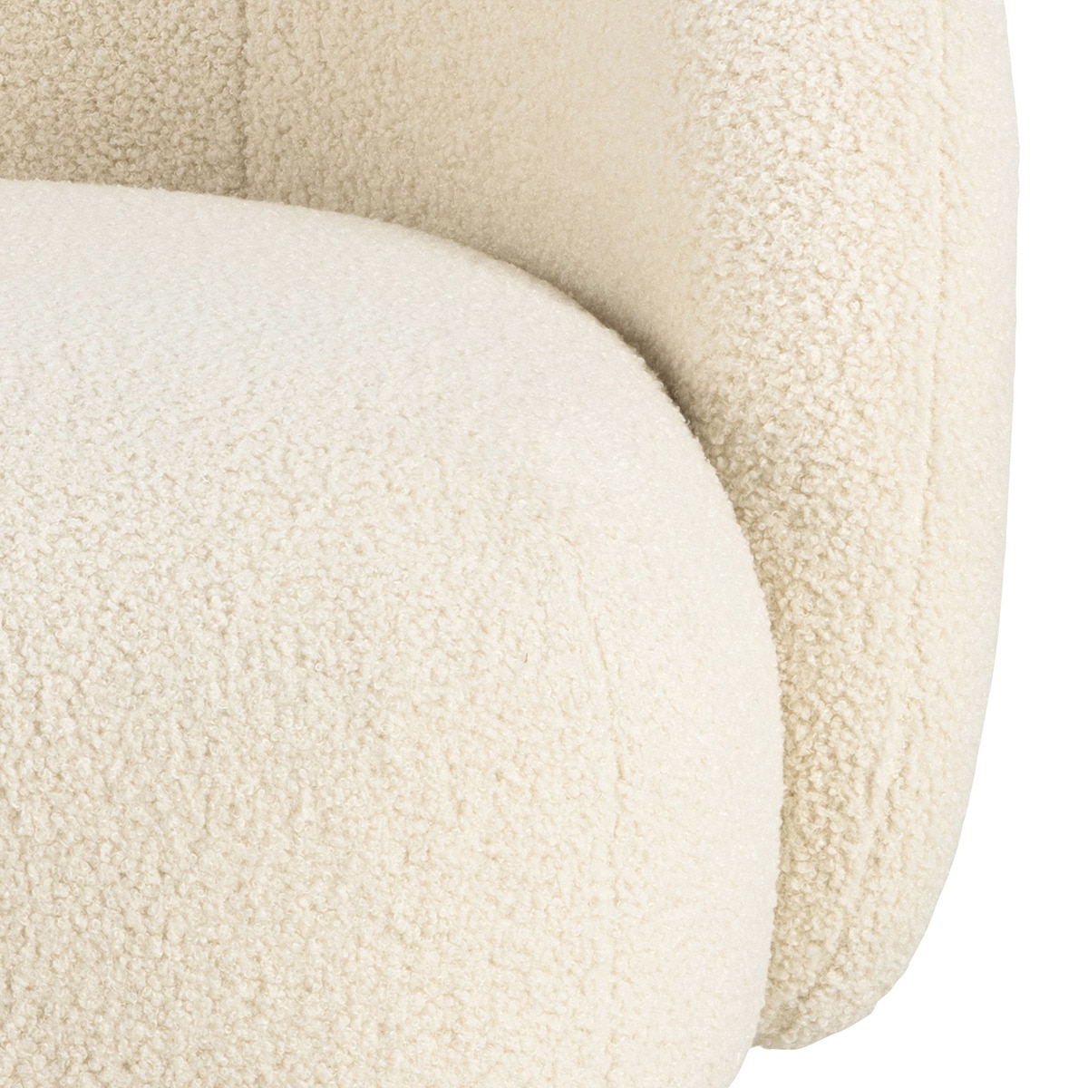 Poltrona Alba em Tecido Bouclé Creme-4