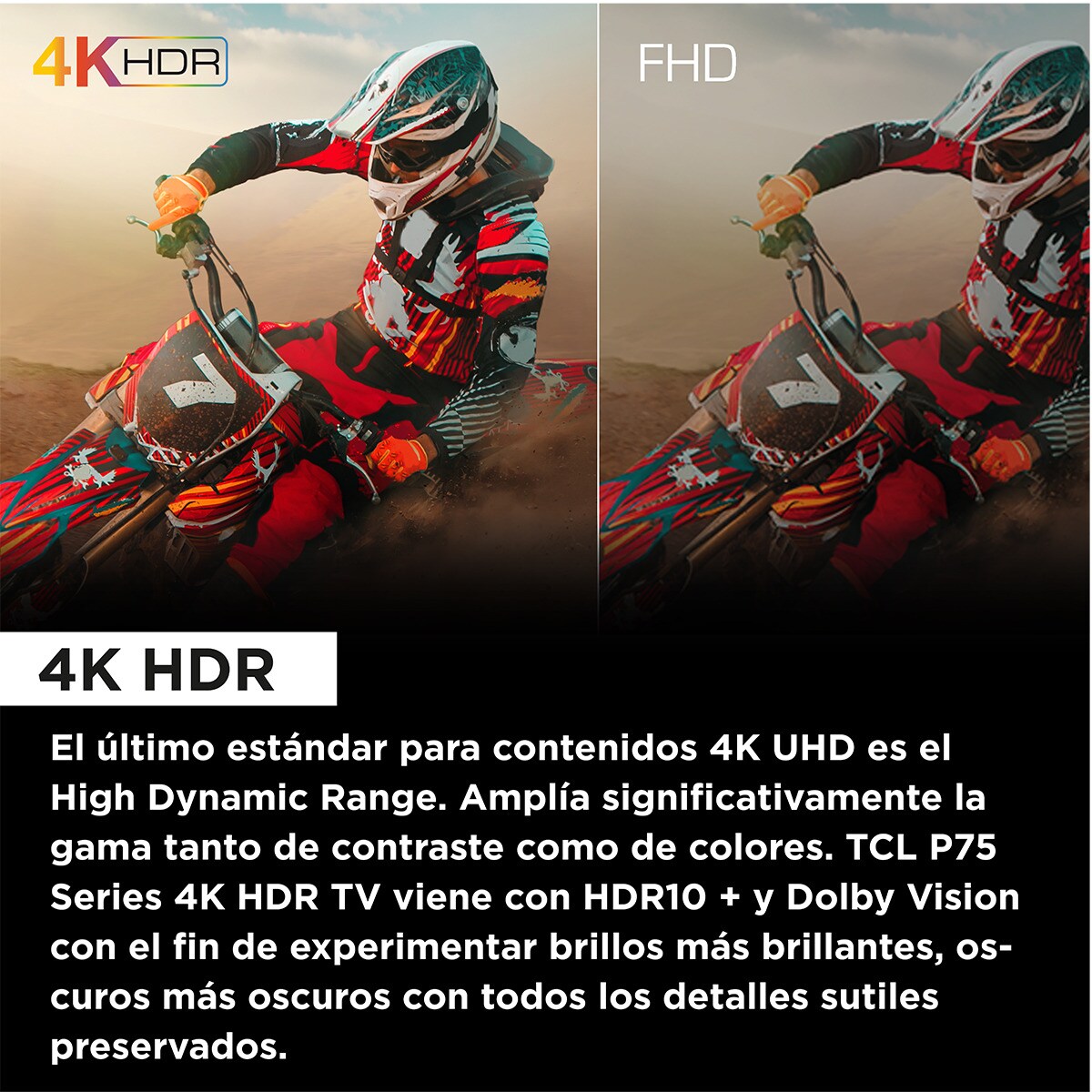 TV LED 190,5 cm (75") TCL 75P755, 4K UHD HDR, Wide Color Gamut, Smart TV by Google TV, Dolby Vision y Atmos, compatible con Google Assistant Titanio-3
