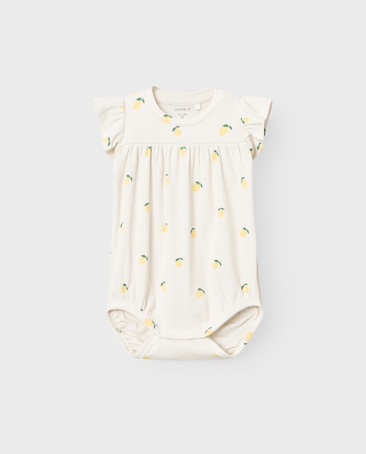 Imagen 0 de Bodie de bebe con estampado y detalle de volantes