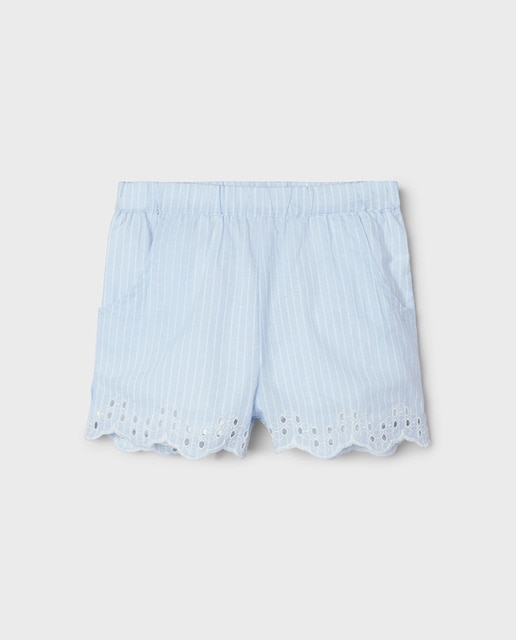 Imagen 0 de Pantalón corto de niña con detalle calado