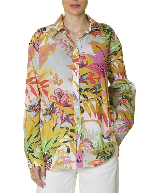 Imagen 0 de Camisa estampado tropical