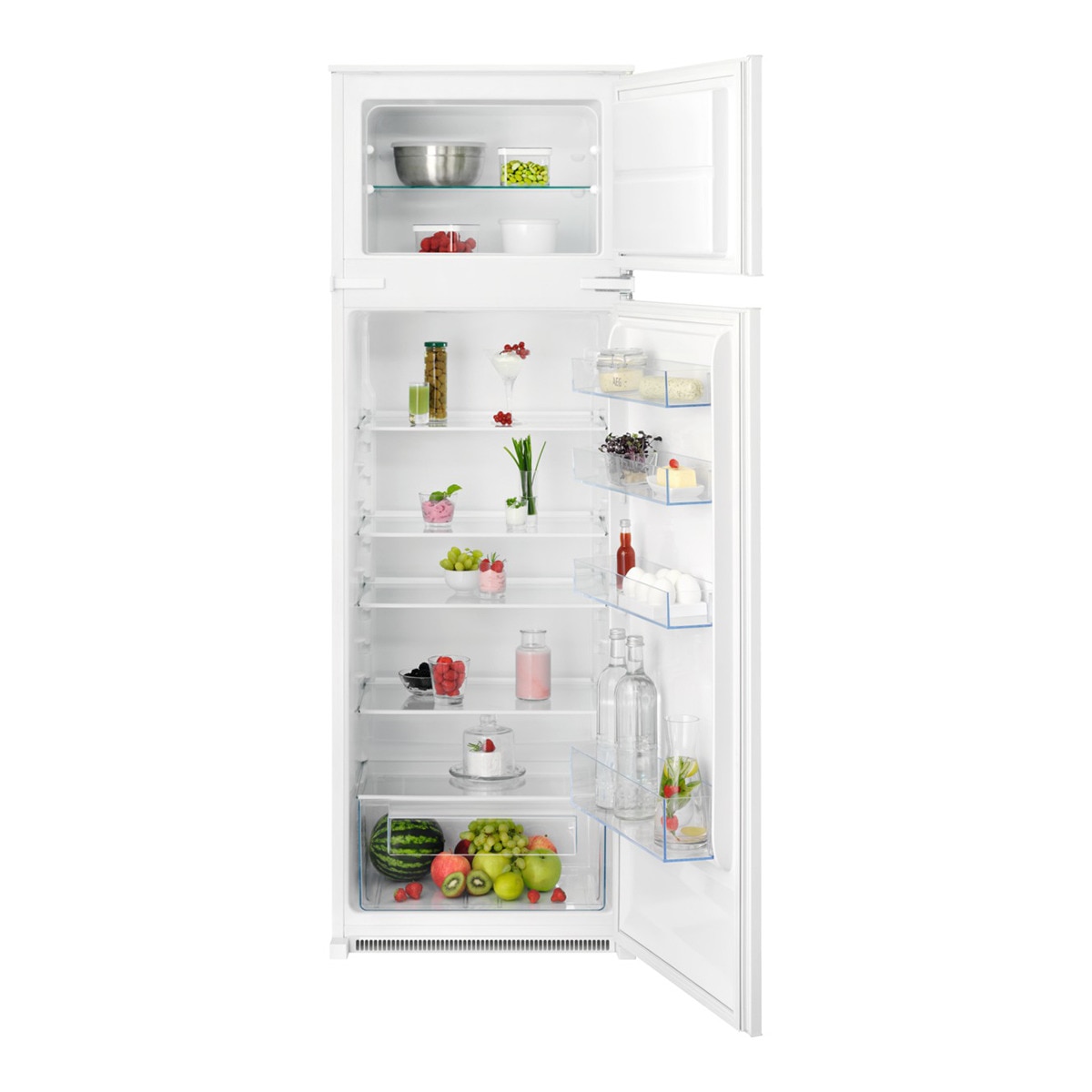 Frigorífico de 2 Portas Encastrável AEG OSD5S161ES Frio Estático, Congelador LowFrost e de 157,5 cm - Branco Branco-1