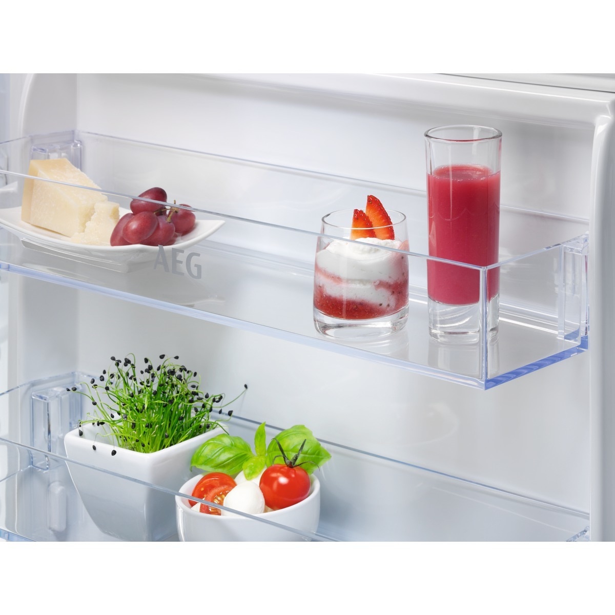 Frigorífico de 2 Portas Encastrável AEG OSD5S161ES Frio Estático, Congelador LowFrost e de 157,5 cm - Branco Branco-7