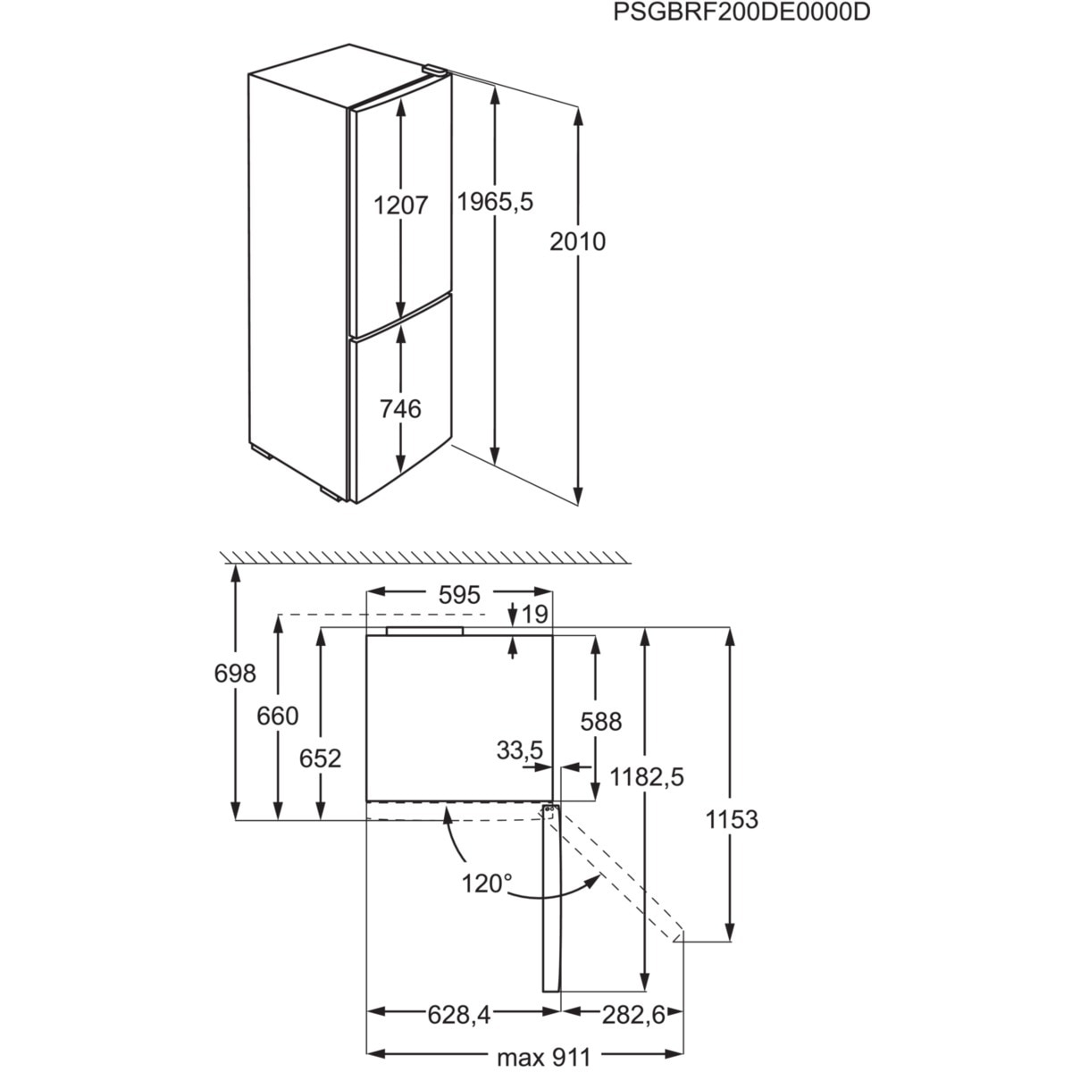 Frigorífico combi Electrolux Total No Frost - LNT6ME36U Inox-2