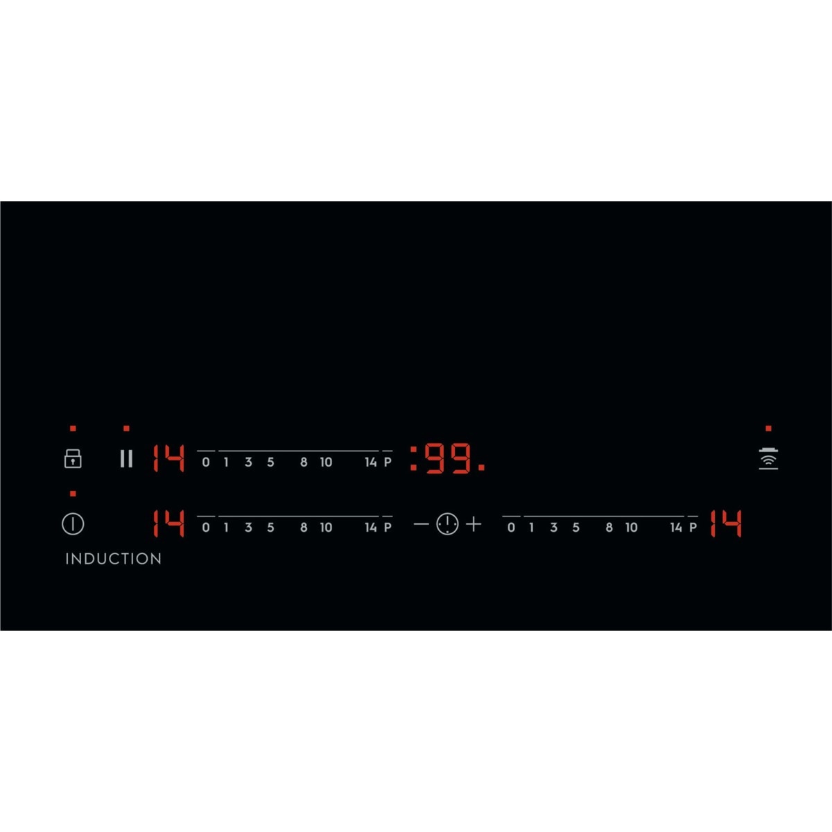 Placa inducción Electrolux con 3 zonas de cocción - EIT60342 Negro-3