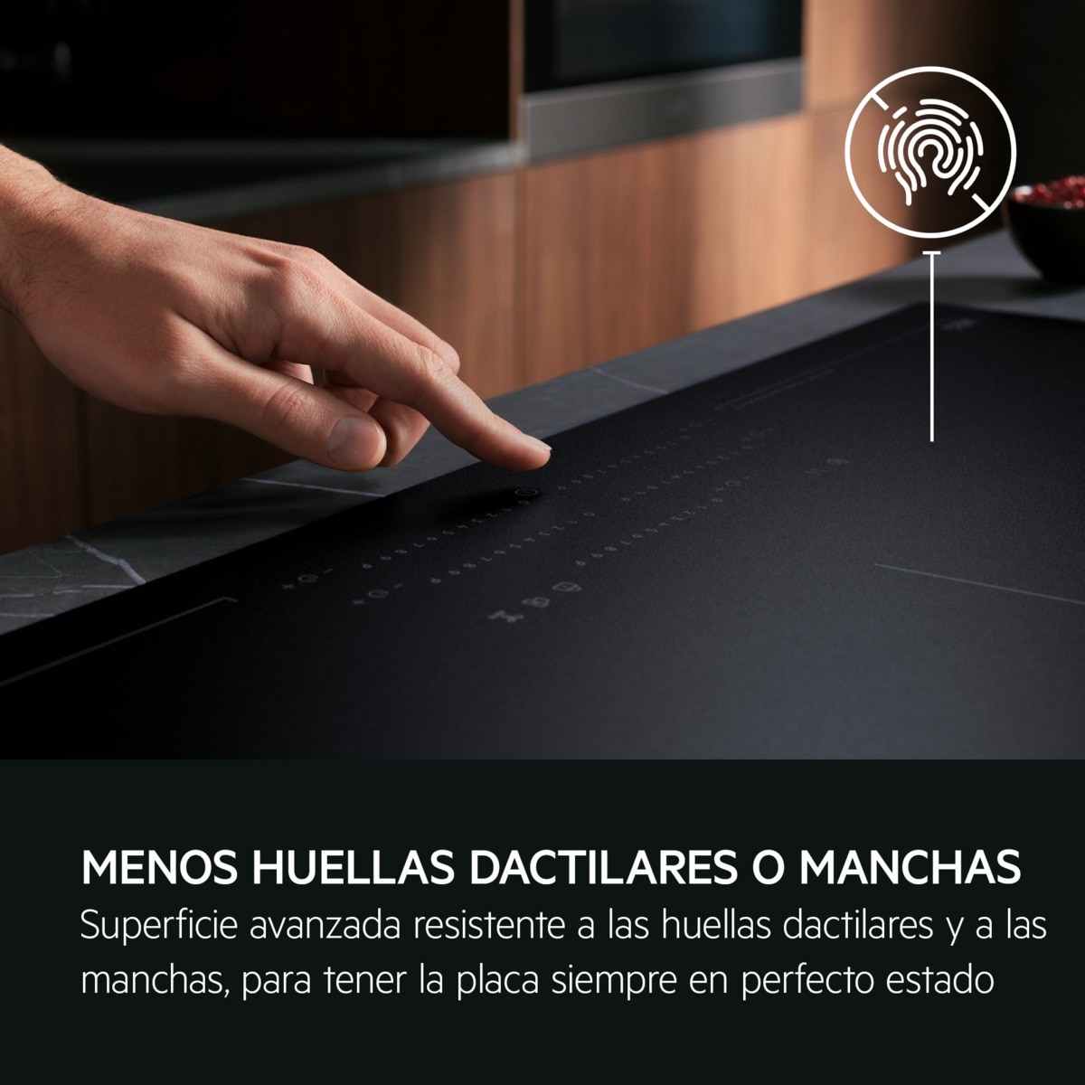 Placa de inducción AEG función puente, 3 zonas de cocción, Saphirmatt - TI63IQ30FZ Negro mate-8