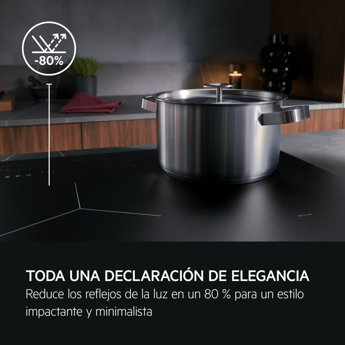 Placa de inducción AEG función puente, 3 zonas de cocción, Saphirmatt - TI63IQ30FZ Negro mate-7