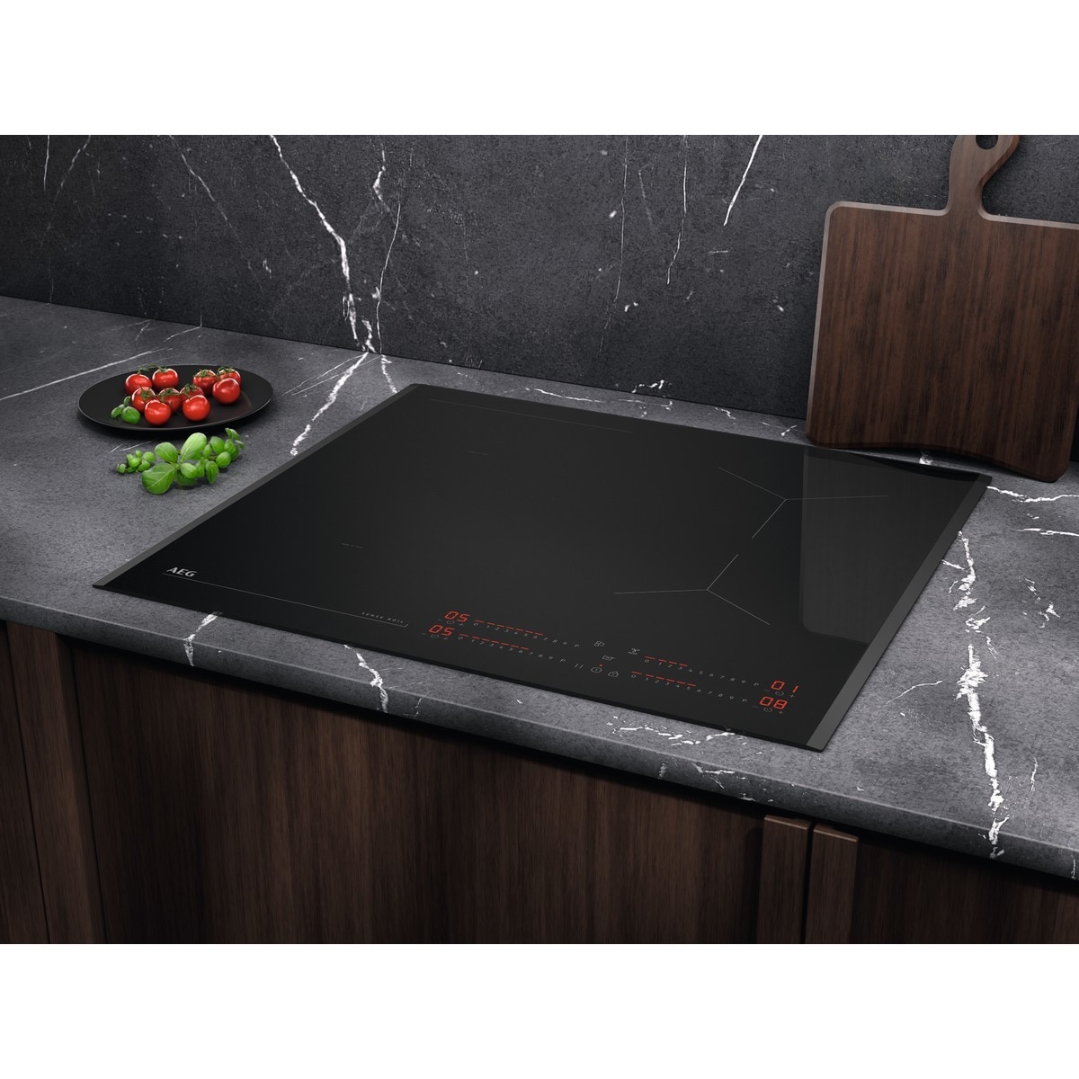 Placa de inducción AEG función puente, 3 zonas de cocción, Saphirmatt - TI63IQ30FZ Negro mate-15
