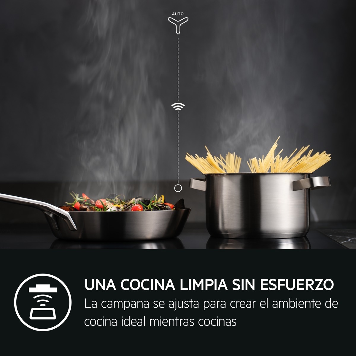 Placa de inducción AEG función puente, 3 zonas de cocción, Saphirmatt - TI63IQ30FZ Negro mate-10