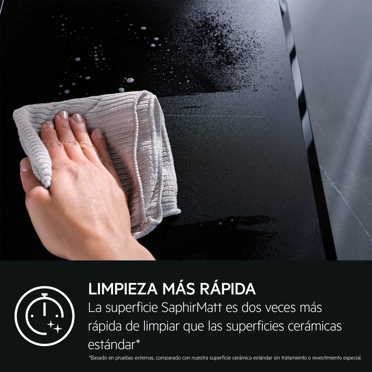 Placa de inducción AEG con 3 zonas de cocción - TI63IQ10IZ Negro mate-8