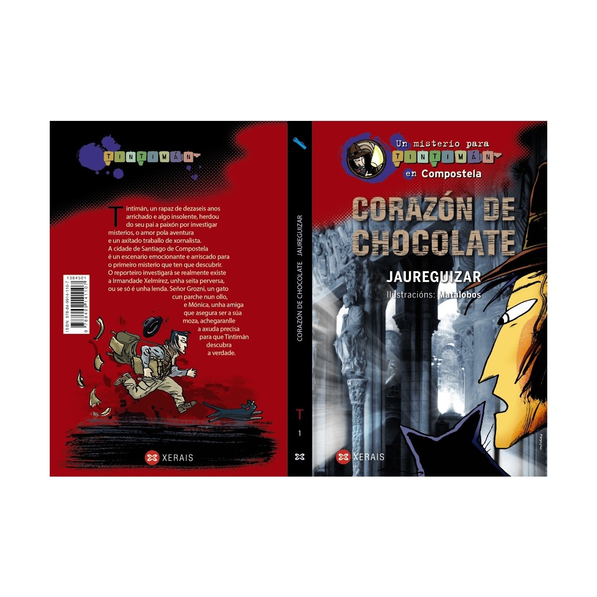 Imagem 0 de Corazón de chocolate: Un misterio para Tintimán en Compostela (Capa mole com abas)