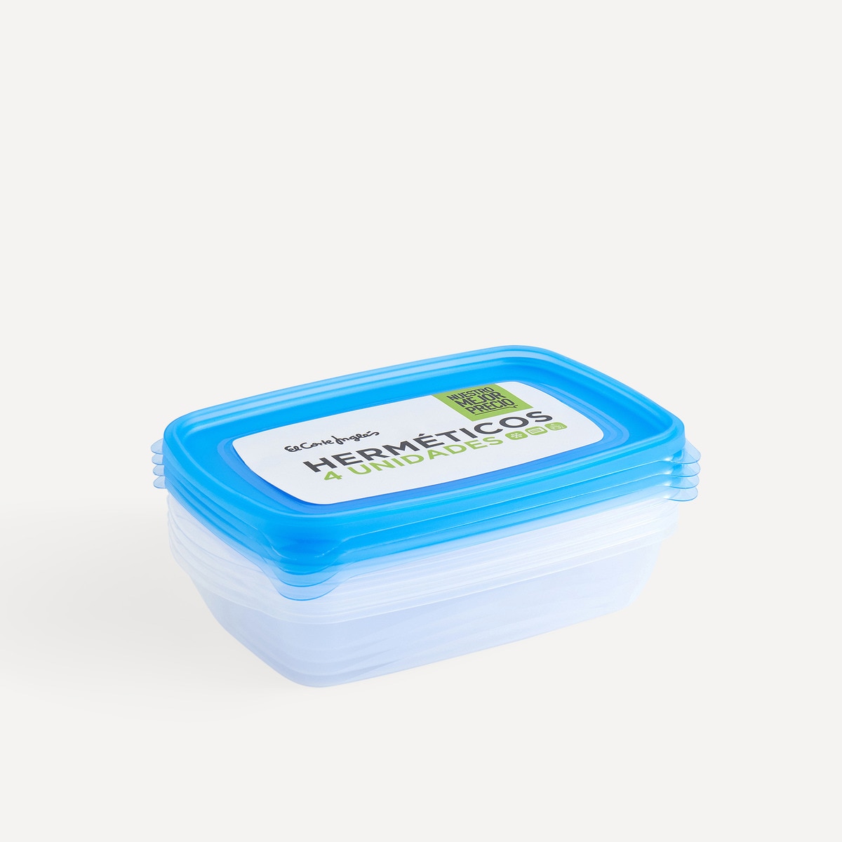 Conjunto de 4 recipientes herméticos O Nosso Melhor Preço - El Corte Inglés Azul-5