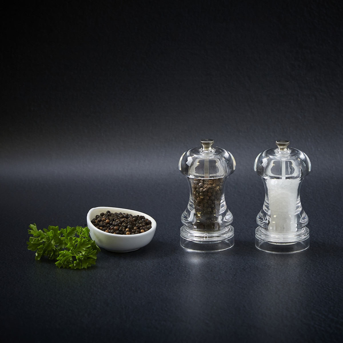 Molinillo de sal Capstan Acrílico Cole & Mason Cristal-3