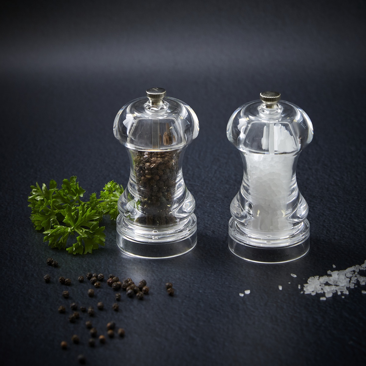 Molinillo de sal Capstan Acrílico Cole & Mason Cristal-2