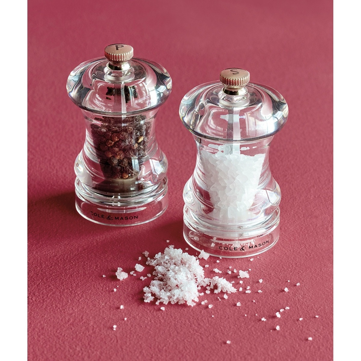 Molinillo de sal Capstan Acrílico Cole & Mason Cristal-5