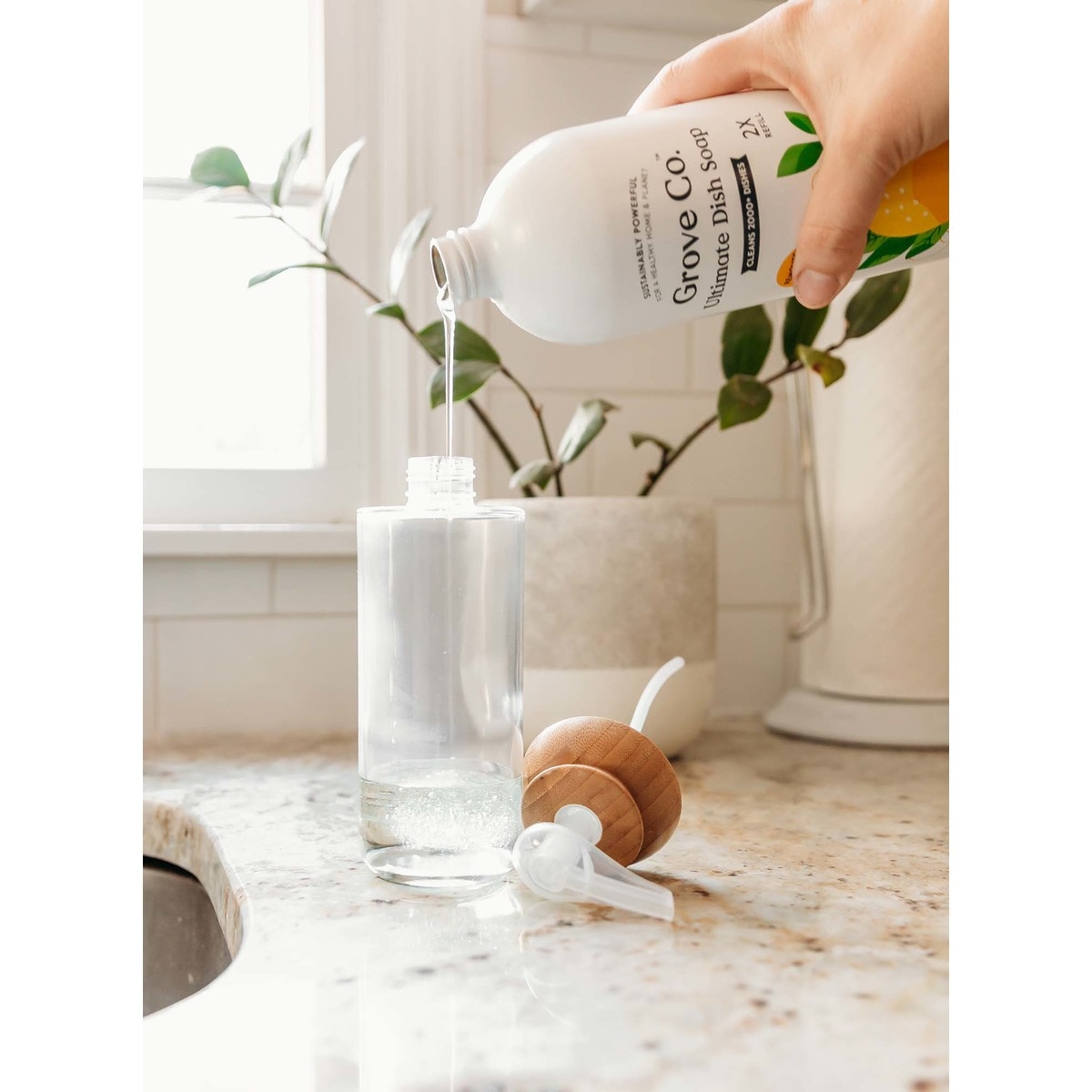 Dispensador de jabón Ópera Full Circle Transparente-4