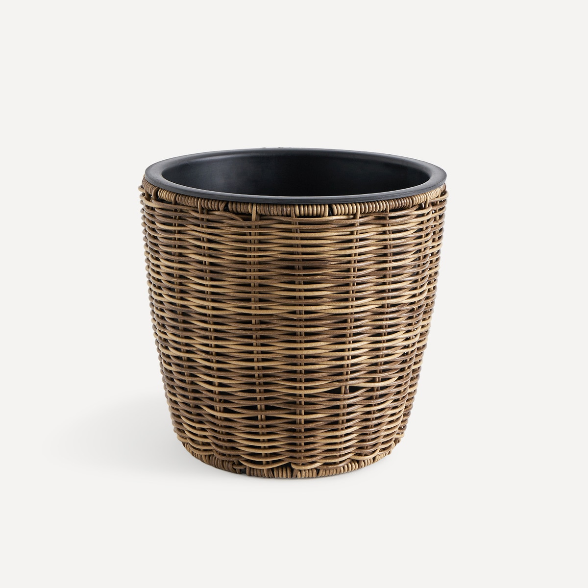 Vaso Antigua em Poli-Rotim Castanho-1