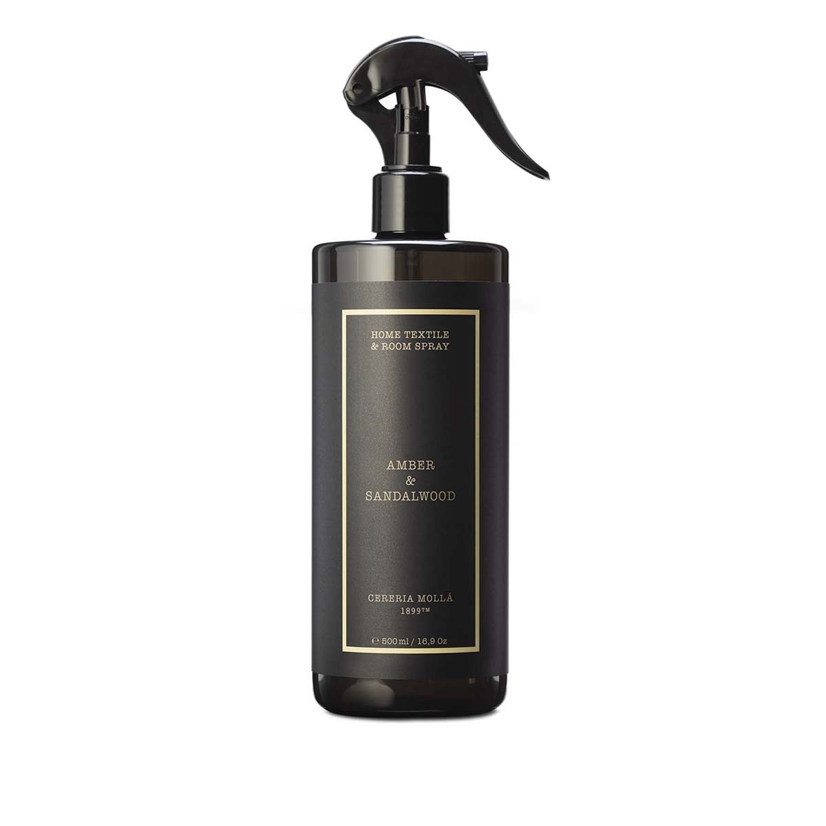 Ambientador Home Textil Room Spray Amber Sandalwod Cereria Mollá Negro-1