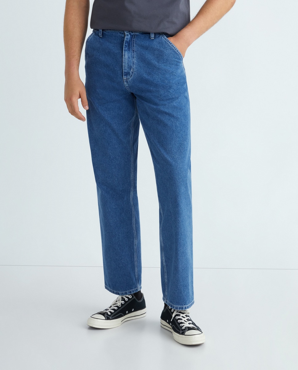 Jeans Work Straight Azul-2