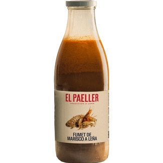 caldo fumet de marisco a la leña botella 950 ml - El Paeller