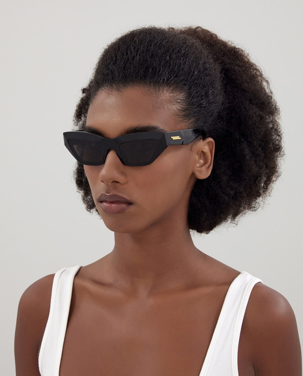 Óculos de Sol Cat Eye - Preto Preto-2