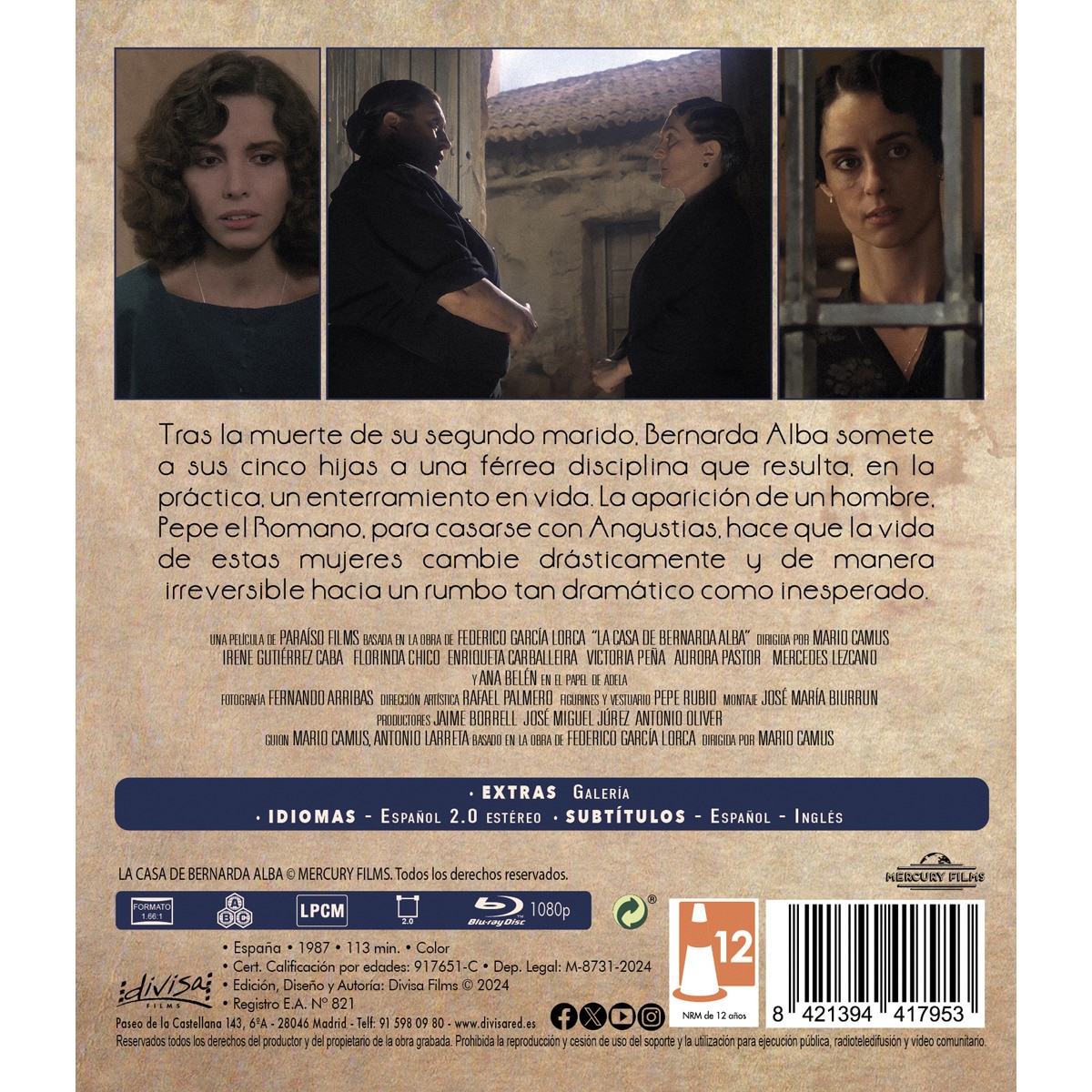 La casa de Bernarda Alba (Blu-Ray) · DIVISA RED S.A. · El Corte Inglés