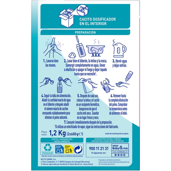 2 Optipro Folgemilchpulver Premium ab 6 Monaten Maxi-Format Box 1,2 kg ohne Palmöl