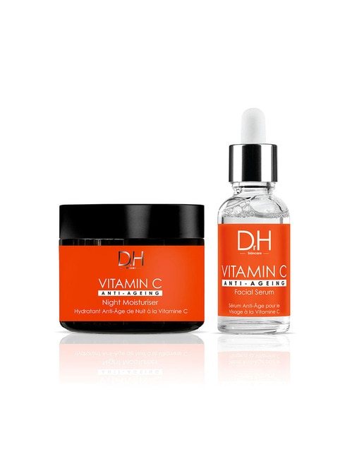 Imagen 0 de Sérum Facial Antiedad Vitamina C 30ml + Crema Hidratante de Noche Antiedad Vitamina C 60ml