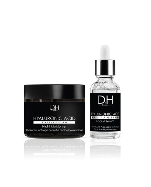 Imagen 0 de Sérum Facial Antiedad Ácido Hialurónico 30ml + Crema Hidratante de Noche Antiedad Ácido Hialurónico 60ml