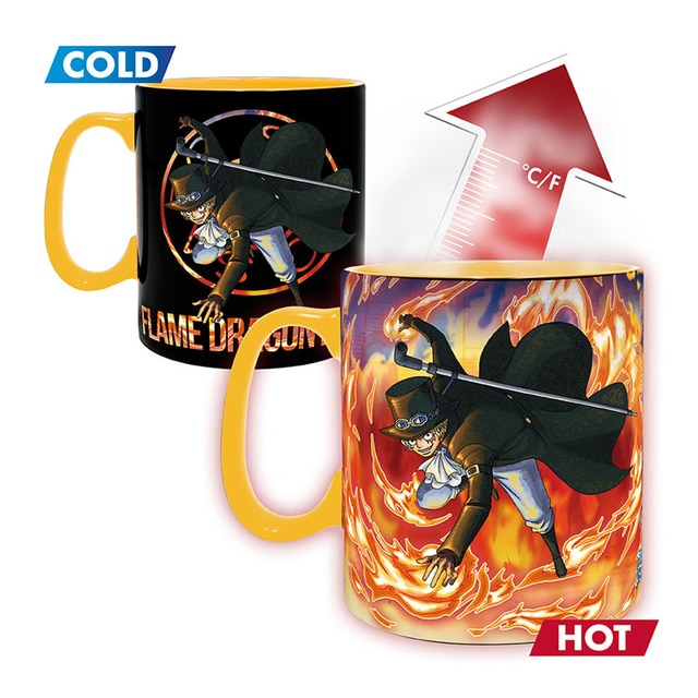 Imagem 0 de Caneca Térmica Luffy e Sabo One Piece