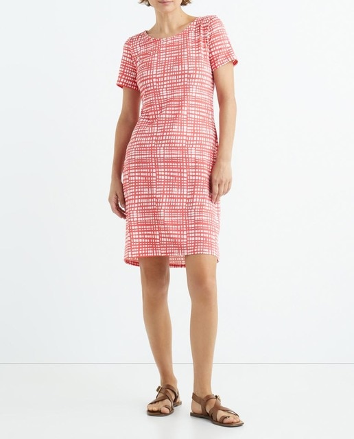 Imagen 0 de Vestido de mujer estampado manga corta