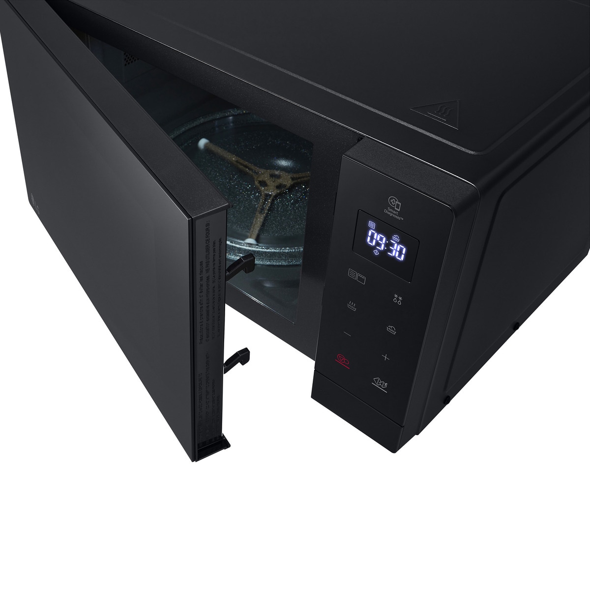 Microondas LG 30 litros, grill, 900 w - MH7032JAS Negro-11