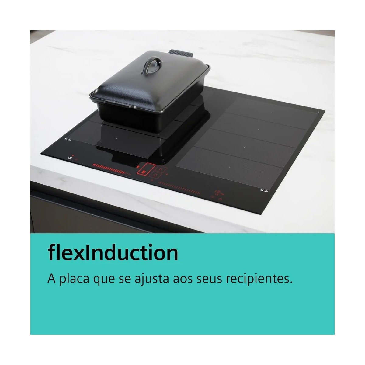 Placa de Indução Siemens iQ700 EX611BEB1E de 4 Zonas e de 60 cm - Preto Preto-4