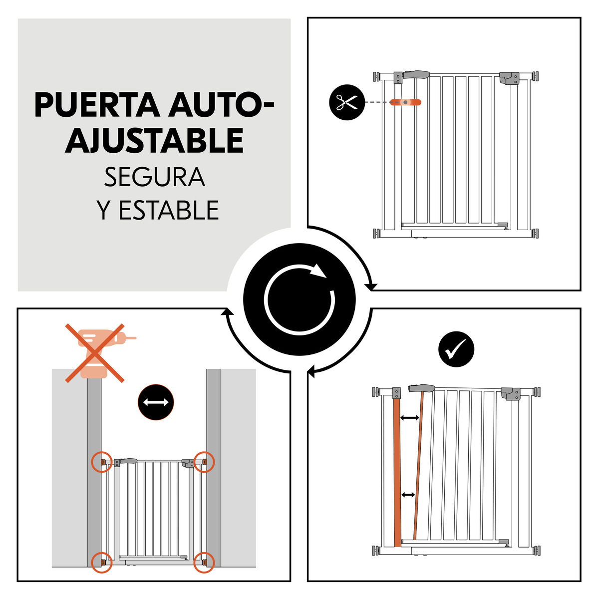 Barreira de Segurança Clear Step? 2 Set +9 cm Branco-8