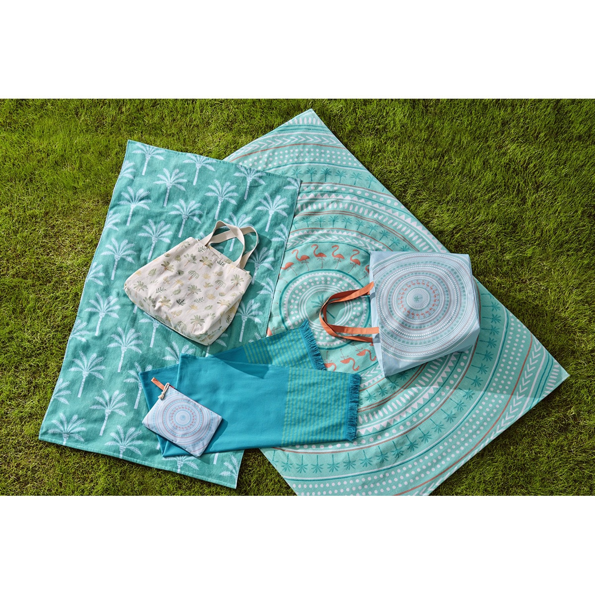 Toalla pareo de playa Salinas Basics El Corte Inglés Verde-4