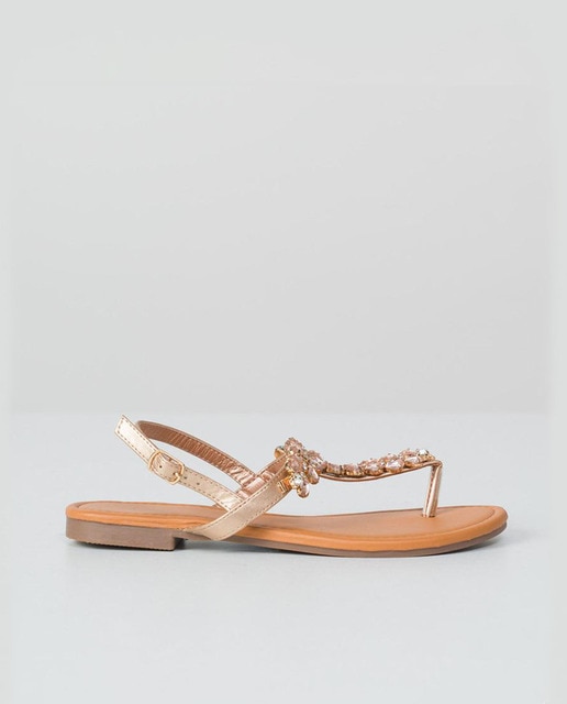 Imagen 0 de Sandalias tira dedo brillantes