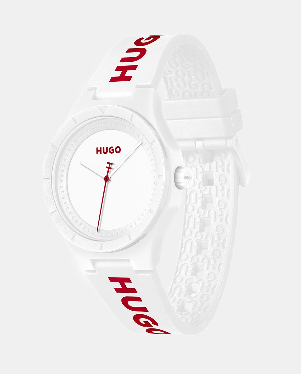Relógio Lit for Him 1530345 de Silicone - Branco Branco-3