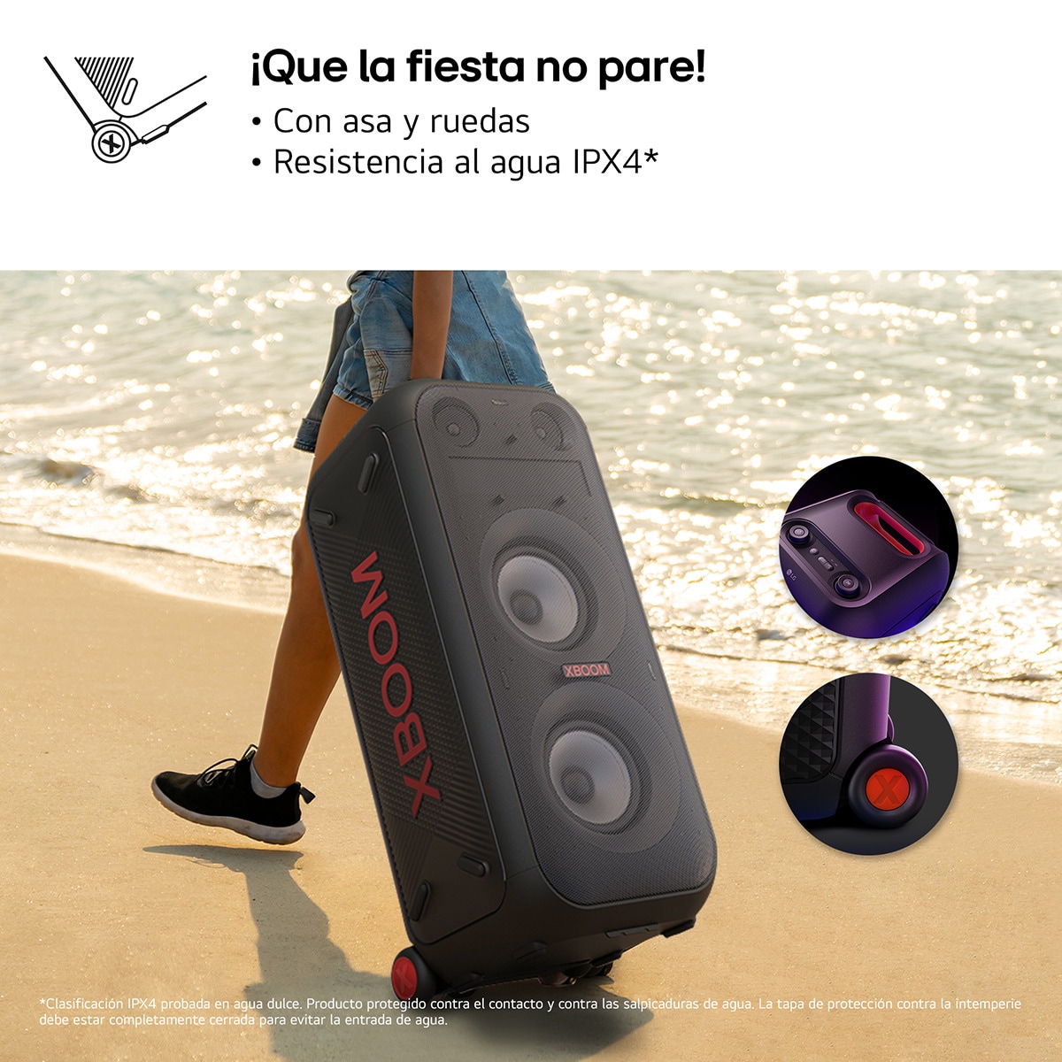 Coluna LG XBOOM XL9T 1000W, Bluetooth TV Surround Preto-9