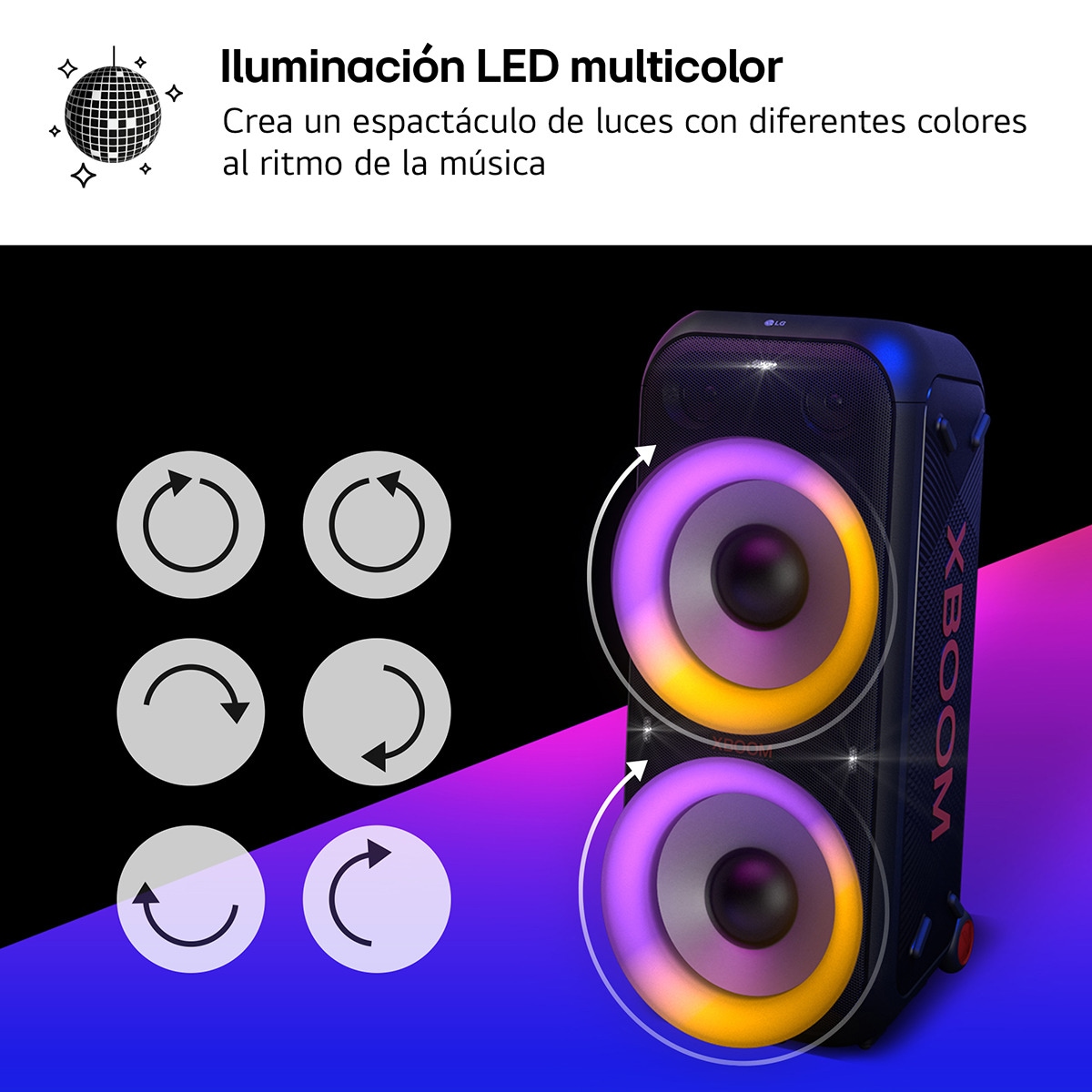 Coluna LG XBOOM XL9T 1000W, Bluetooth TV Surround Preto-13