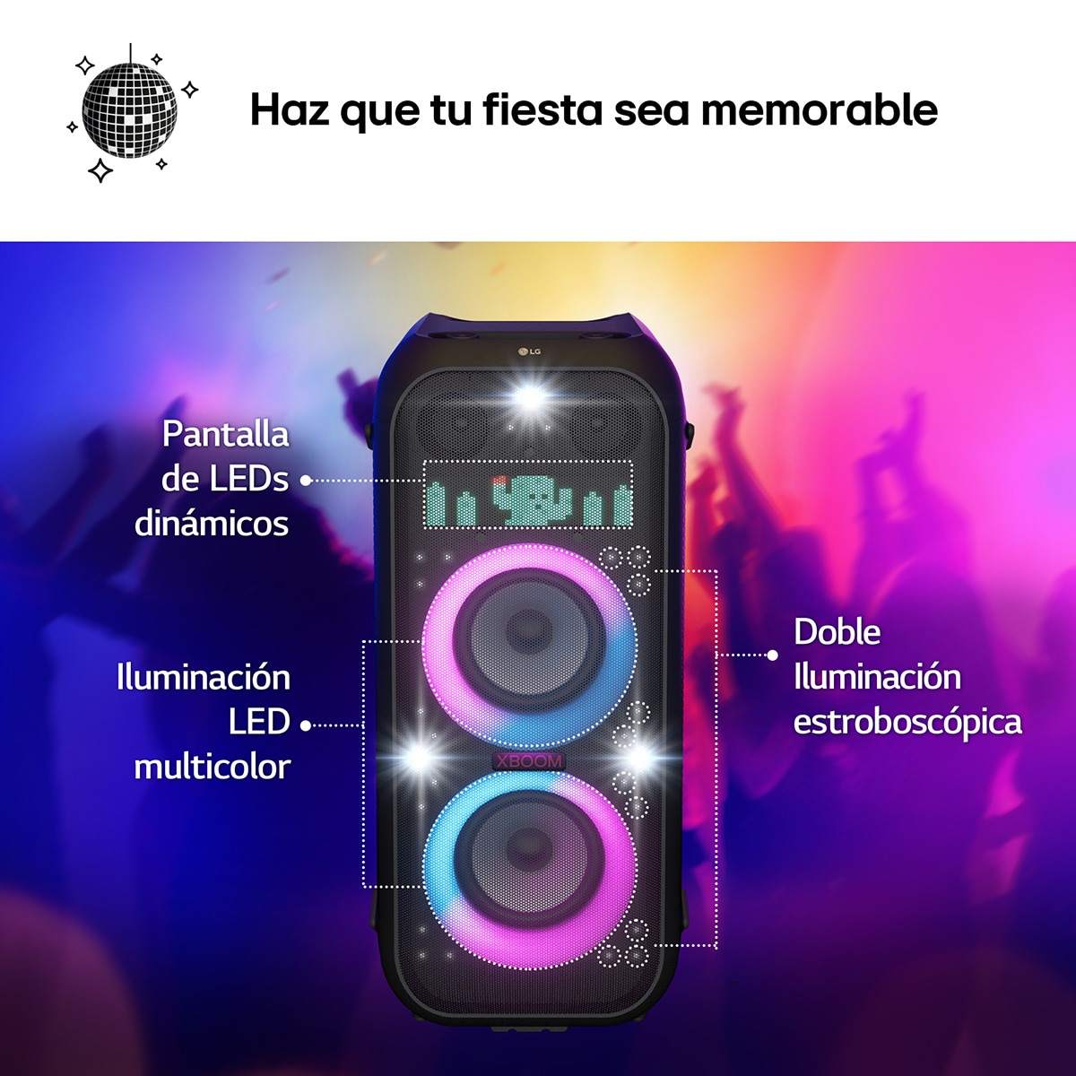 Coluna LG XBOOM XL9T 1000W, Bluetooth TV Surround Preto-12