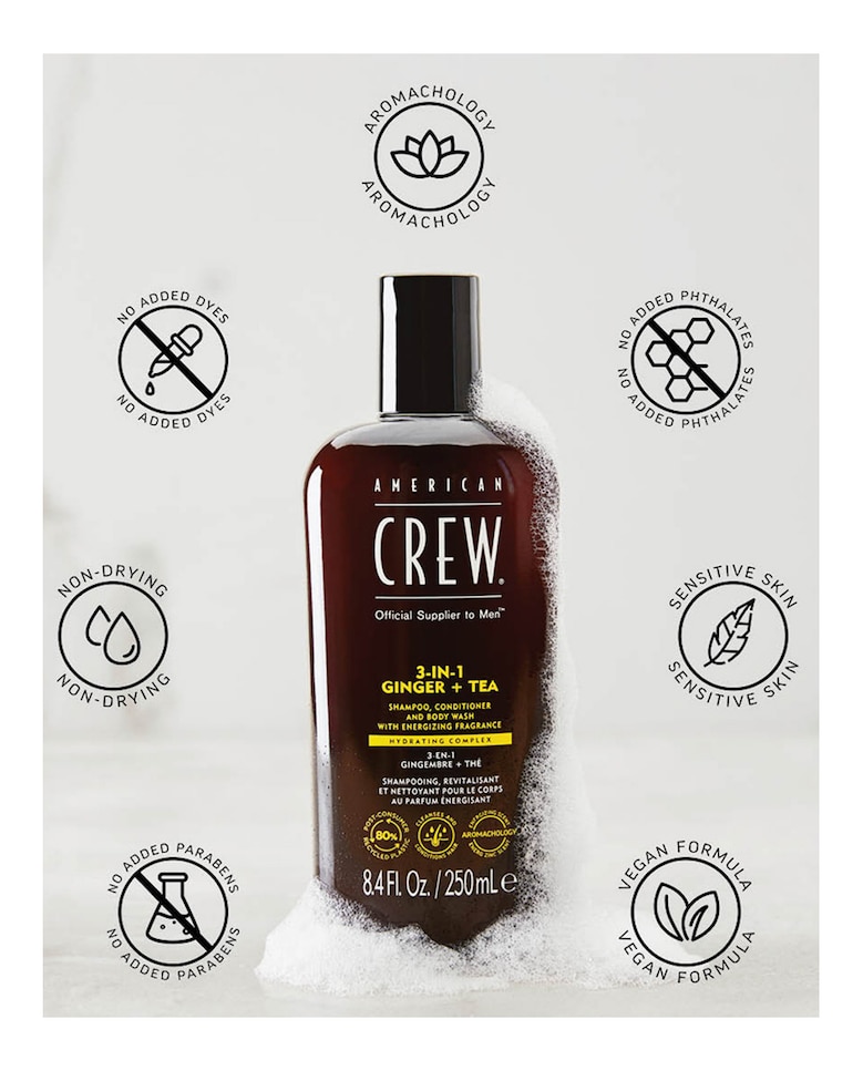 Champú 3 in 1 Energizing 250 ml American Crew 3