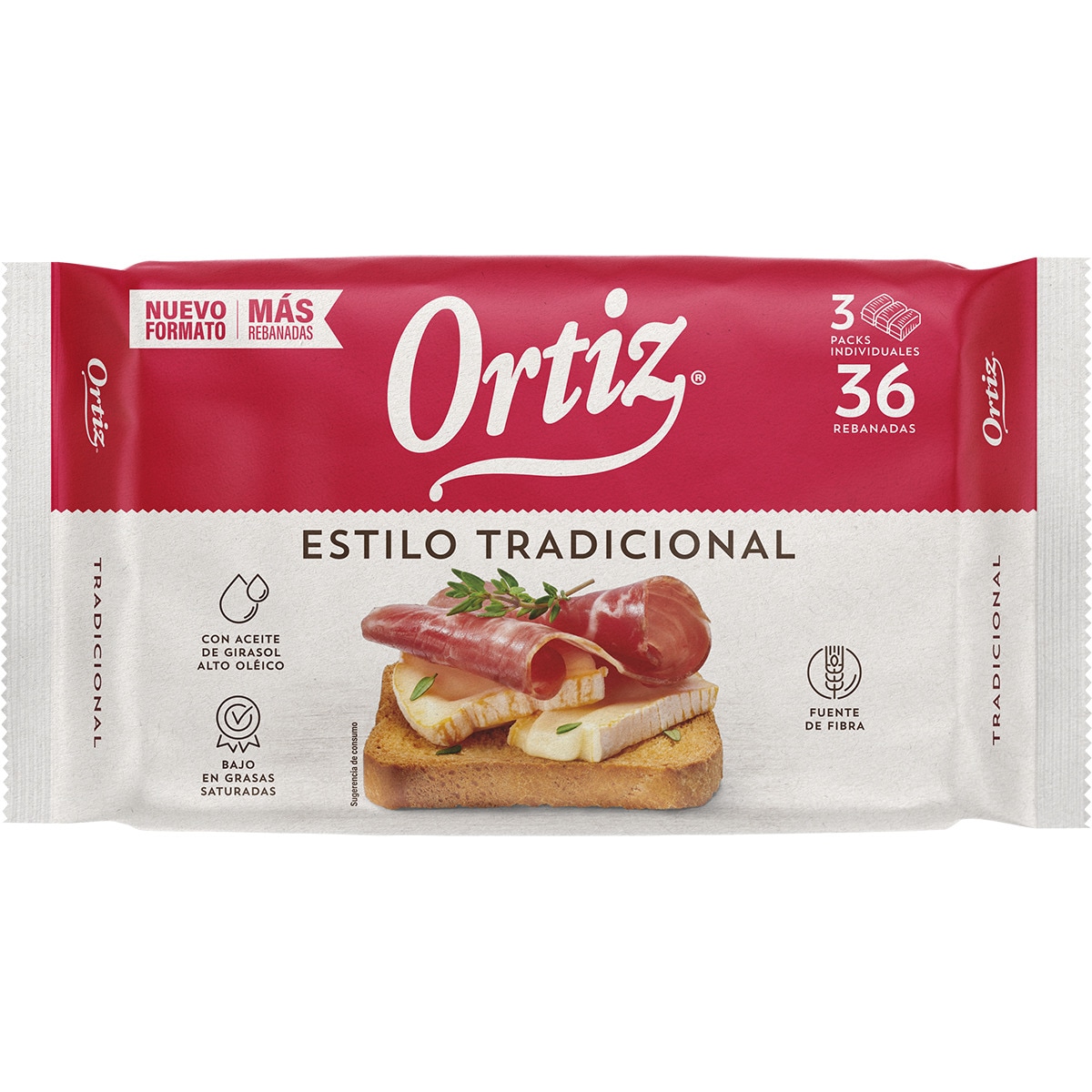 pan tostado estilo tradicional 36 rebanadas paquete 320 g