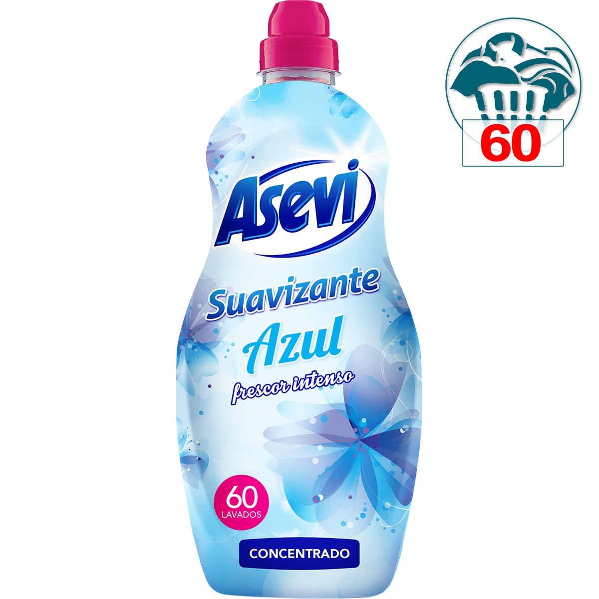 suavizante concentrado Azul frescor intenso botella 60 dosis