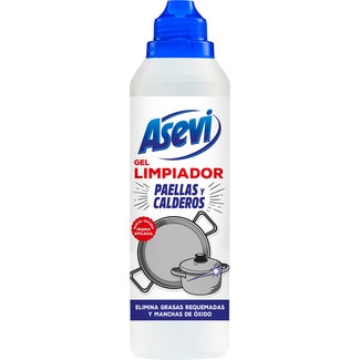 limpiador en gel para paellas y calderos botella 500 ml - Asevi