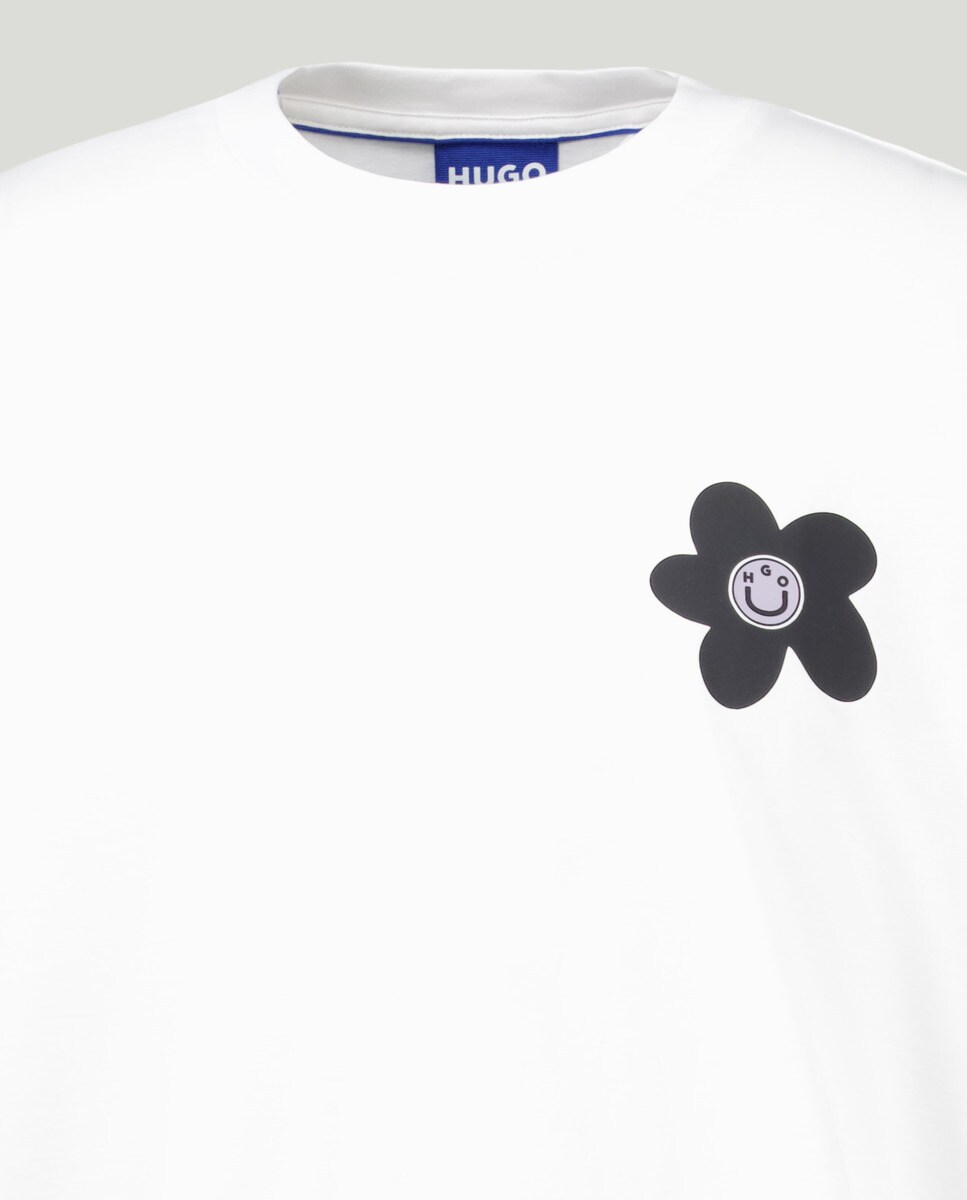 T-shirt em Algodão Branco-5