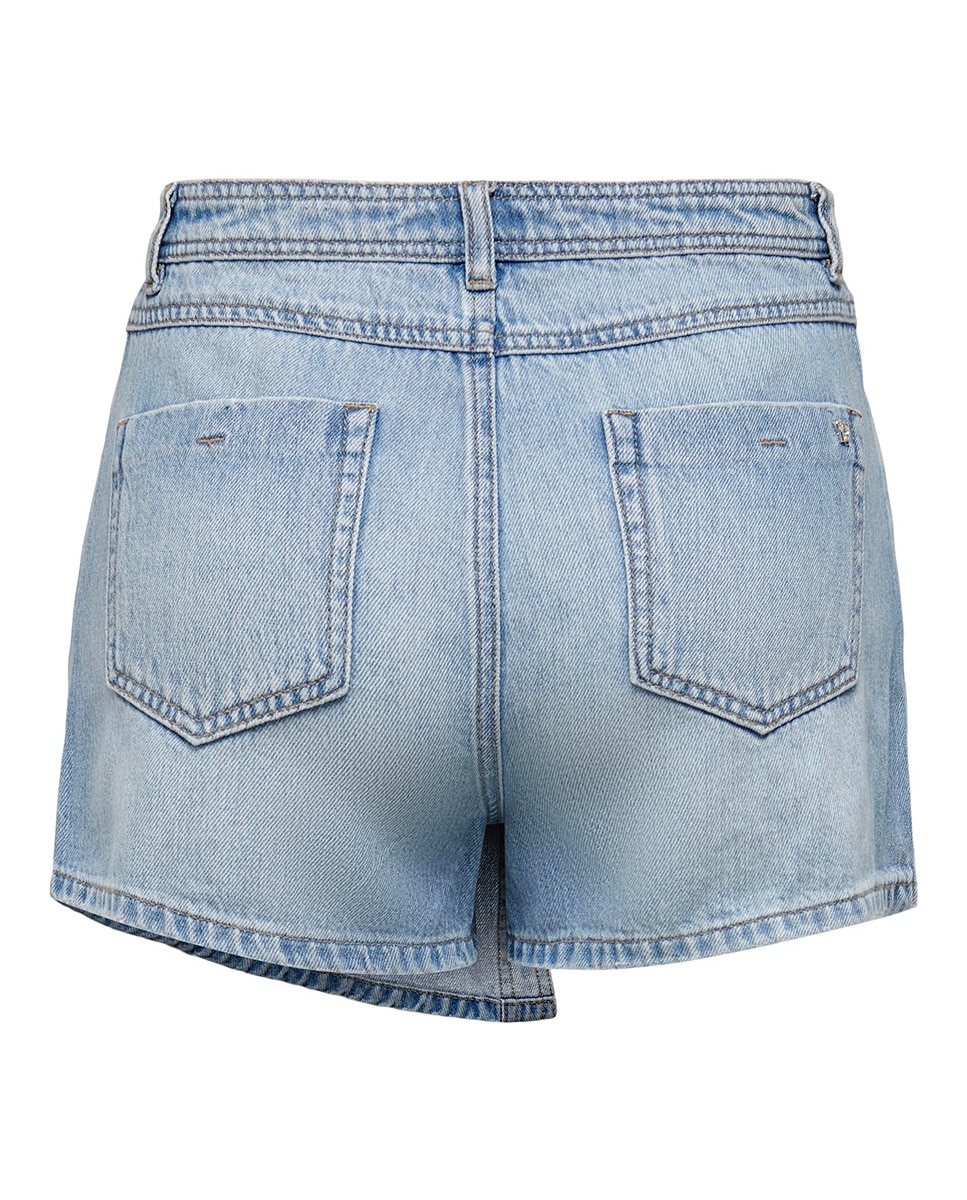Saia-Calça Curta de Ganga Azul-claro-6